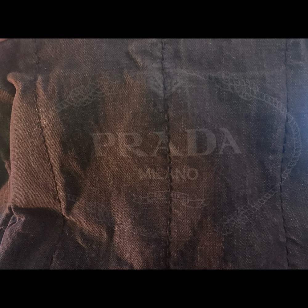 Prada black denim handbag - Picture 7 of 13